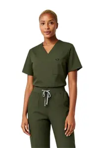 Womens Short Sleeve Scrub Set Medical Uniform Skin Care Doctor Nurse Workwear For Beauty Center Hospital Clinical Work