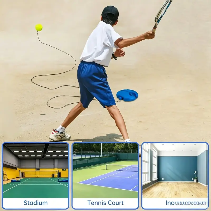 Tennis-Trainer Set 2pcsTennis Bouncing Balls Tennis Ball |  Portable Innovative Ball Game for Outdoors, in The Garden, in The Park for Children & Adults