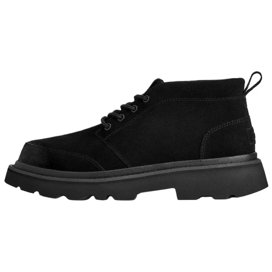 UGG Chukka Lug Leather Lace-Up Comfortable Ankle Boots 1171113-BLK