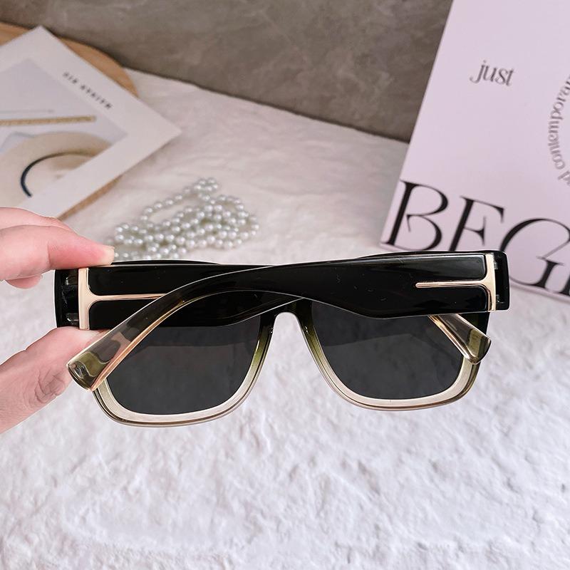 Large-frame high-definition TAC sunglasses with a unique T-shaped design