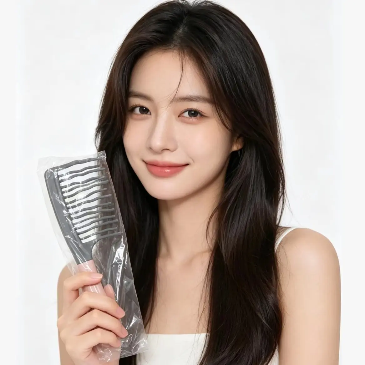Double Row Wave Teeth Curling Massage Comb, Suitable for Wide Range of Users, Hair Care Tool, Styling Accessory, Comfortable Design