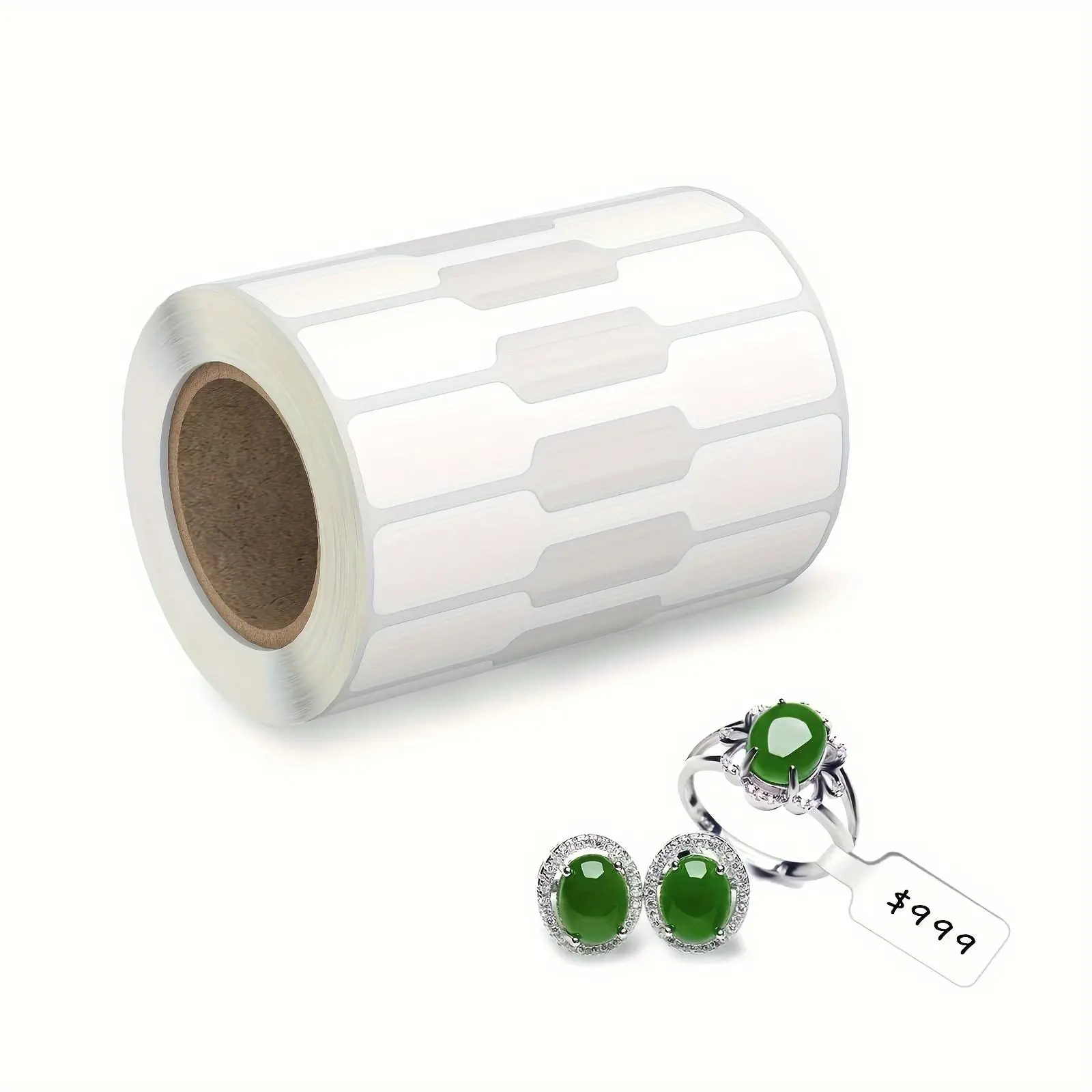 Yitape 500 Piece Jewelry Price Tags, Blank Self-Adhesive Labels, Sticky Labels, No Residue Design, Essential for Retail Store Display