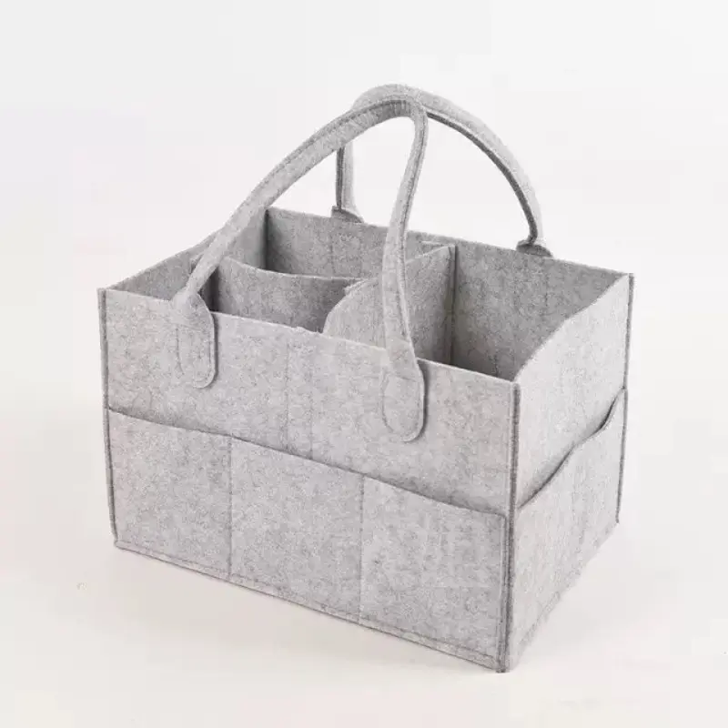 Car Felt Storage Bag, Large Capacity Foldable Car Trunk Organizer, Multifunctional Car Interior Accessories, Suitable for Travel and Daily Use