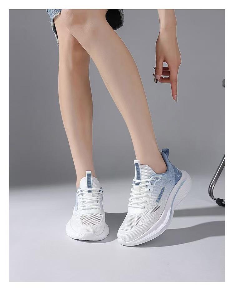 2026 Autumn New Korean Style Breathable Flyknit Women's Shoes, Trendy Student Running Sneakers, Casual Shoes, Women's Footwear