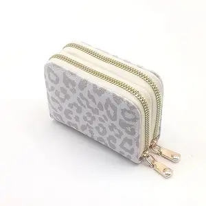 Women's RFID Blocking Leather Wallet – Large Capacity Foldable Multi-Slot Design with Zipper Coin Pouch, Fashionable Oriental Print Daily Essential for 2026