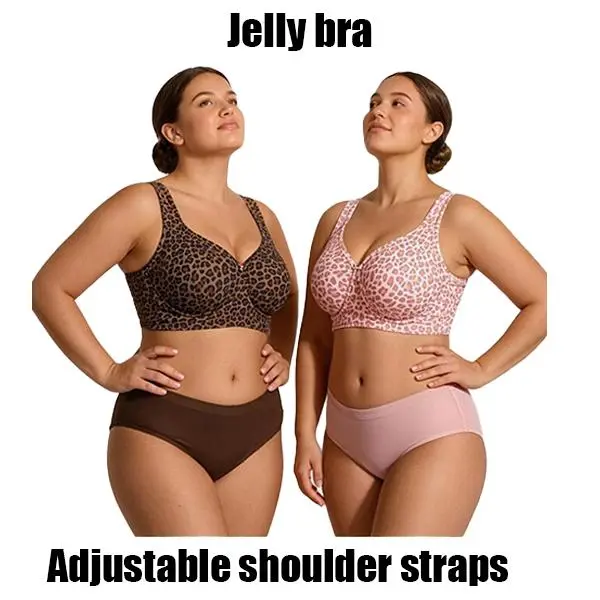 EssElegance Architectural Uplift Jelly Bra Vs Ordinary Bras Zero Seam Bonding Back Smoothing Clasp Wide Stay Put Straps All Day Comfort Wireless Bra For Curvy Women