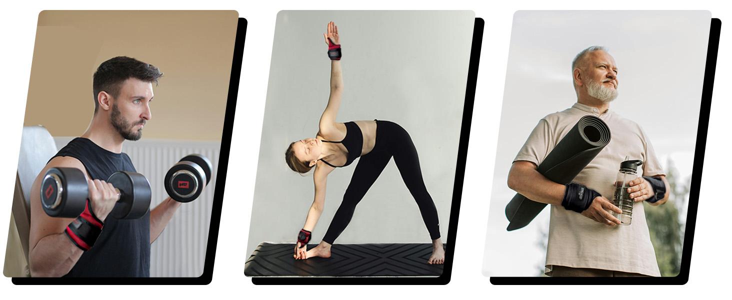 AGS Frelaxy Wrist Weights with Thumb Loops Lock for Men Women 1lb*2 2lbs*2 3lbs*2 Ankle Weights Weighted Gloves for Running Strength Training Yoga Walking Exercises AGS Frelaxy Wrist Weights with Thumb Loops Lock for Men Women 1lb*2 2lbs*2 3lbs*2 Ankle Weights Weighted Gloves for Running Strength Training Yoga Walking Exercises