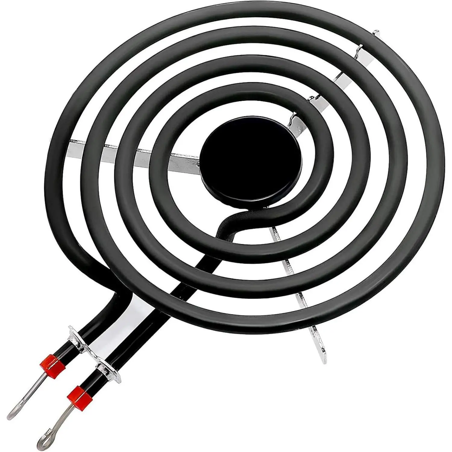 6 Inch Electric Range Burner Element - 4-Turn Stainless Steel 1500W High-Temperature Resistant Coil, Home Appliance Repair Replacement for GE, Hotpoint Range, Replaces MP15YA & 660532 (Camp Kitchen Essential)
