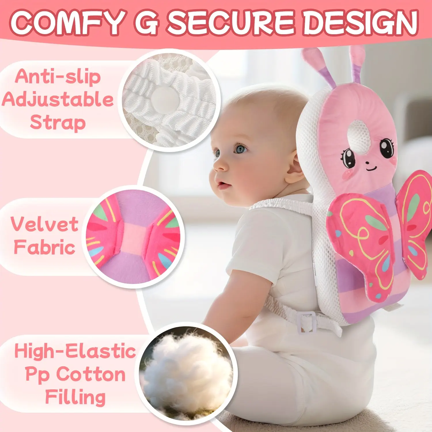 Cute Toddler Plush Animal Backpack, Soft Cartoon Kids Daypack with Adjustable Straps, Lightweight Preschool Backpack for Boys & Girls, Small Backpack for Nursery, Travel, Outings, Playdates & Holiday Gifts