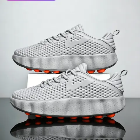Unisex Foot Massage Sneakers, Multi-color Available, All Season Sneakers, Breathable Mesh & Foot Massage Columns, for Walking Training & Daily Commute