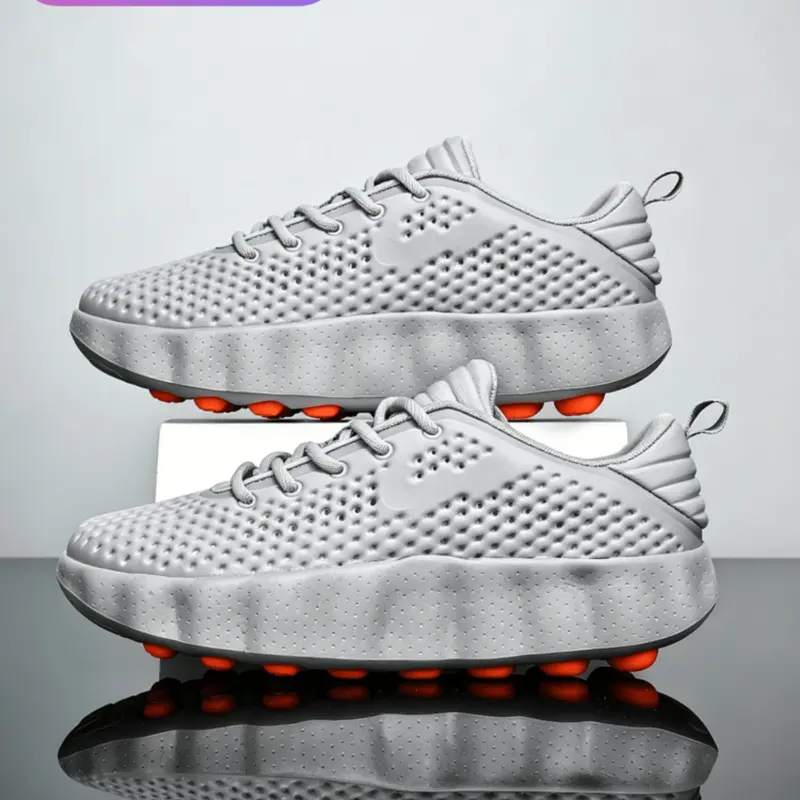 Unisex Foot Massage Sneakers, Multi-color Available, All Season Sneakers, Breathable Mesh & Foot Massage Columns, for Walking Training & Daily Commute