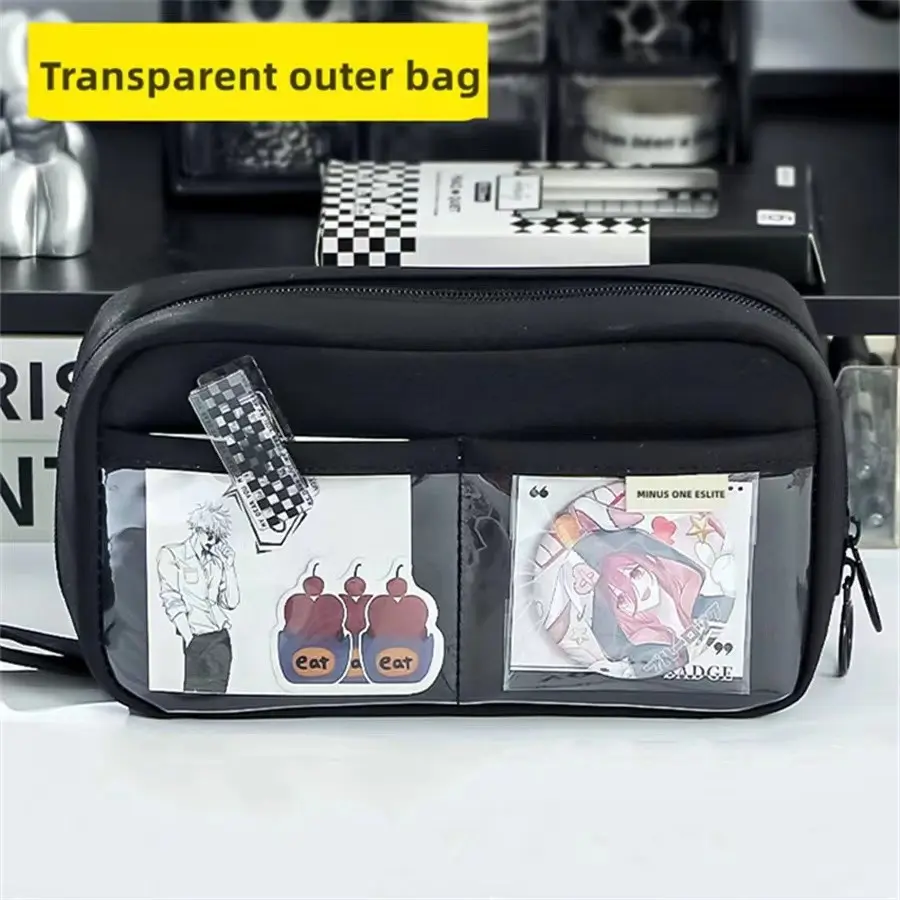 Cute Multi-Layer Pencil Case, Large Capacity Stationery Bag, Durable School Office Organizer for Students, Kids, and Adults Office Supplies, Desk Supplies