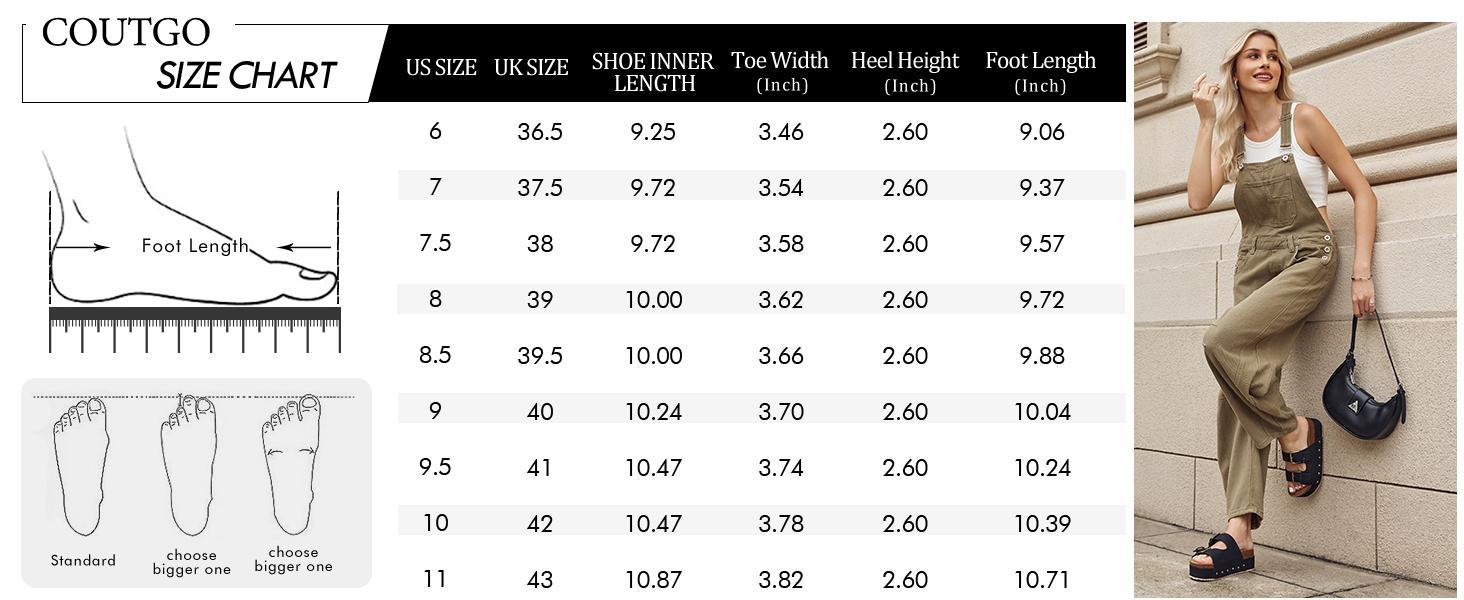 Fashare Women's Cork Platform Sandals Slip on Mules and Clogs Double Buckle Straps Summer Shoes