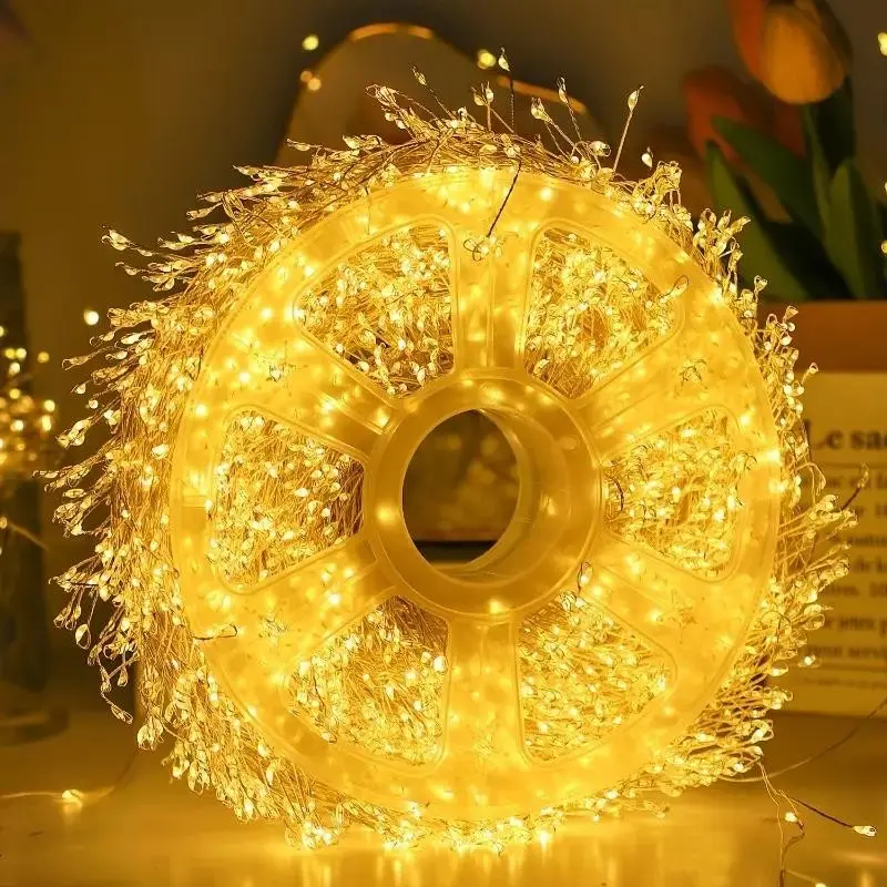 65.6ft LED Fairy Lights, 600 Leds Warm //colorful, USB Powered with Remote, Ideal for Christmas, Weddings, Parties, Birthdays, Valentine's Day