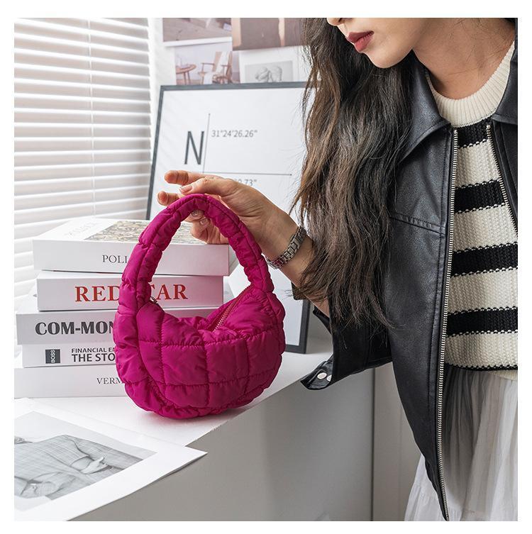 Fashion Quilted Shoulder Bags for Women Handbag Mini Cloud Pleated Bags Puffer Dumpling Bag Luxury Tote
