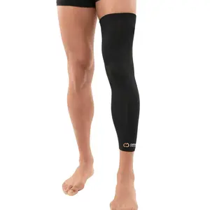 Unisex Copper Infused Compression Leg Sleeve - Knee Stabilizer Brace for Running, Meniscus Tear - Thigh, Calf & Joint Support, Pain Relief for Arthritis - Black, M