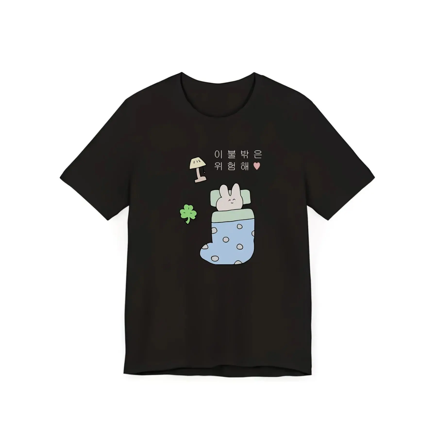 Bunny Print Short-Sleeve T-Shirt - Lightweight Breathable Polyester Shirt with Bunny, Round Neck Casual & Athletic Top Suitable for,, Training, Gym, Machine Washable Outdoor Wear