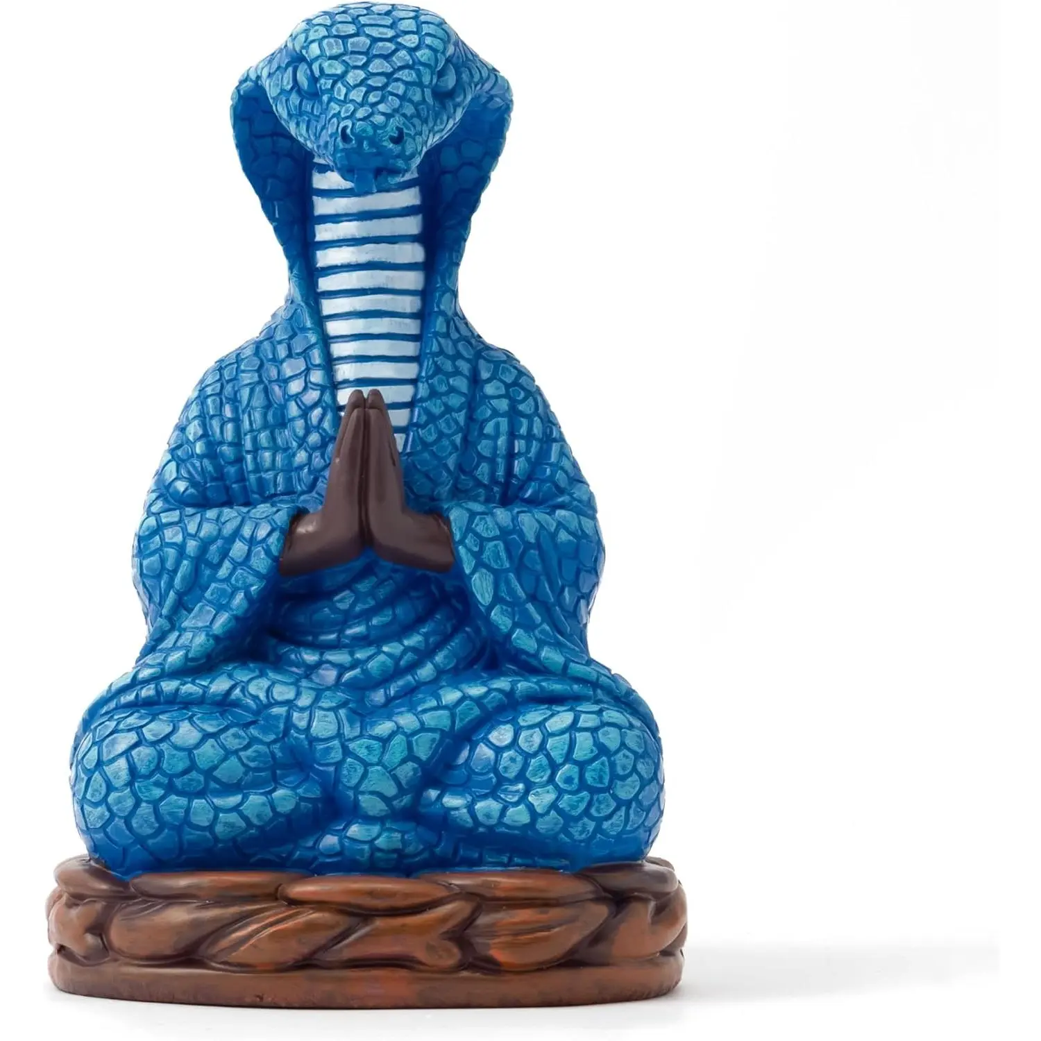 Meditation Snake  Statue - Zen Snake Figurine Statue for Snakes Lover Gifts Mediation Yoga Room Buddhism Namaste Room Decor  Sculpture for Office  Shelf Desktop Decoration