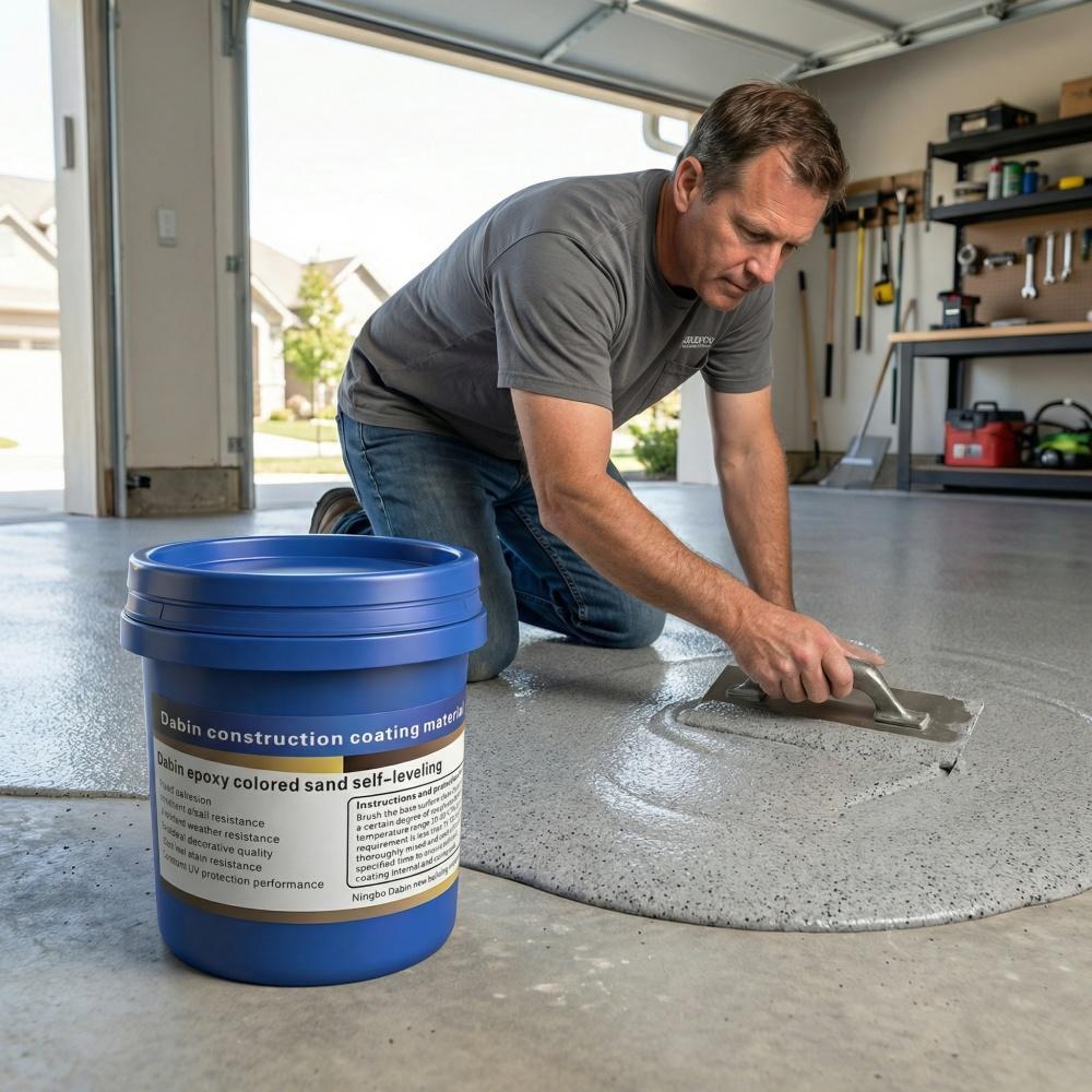 Self-application Epoxy Sand Floor Paint that dries quickly, is safe and durable
