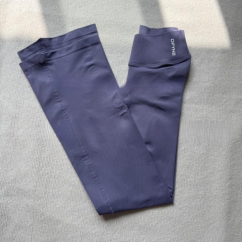 DFYNE 2026 New Vision Crossover Flare Leggings – Seamless Soft Nylon Front V Waist Butt Lift Yoga Gym Fitness Pants for Women