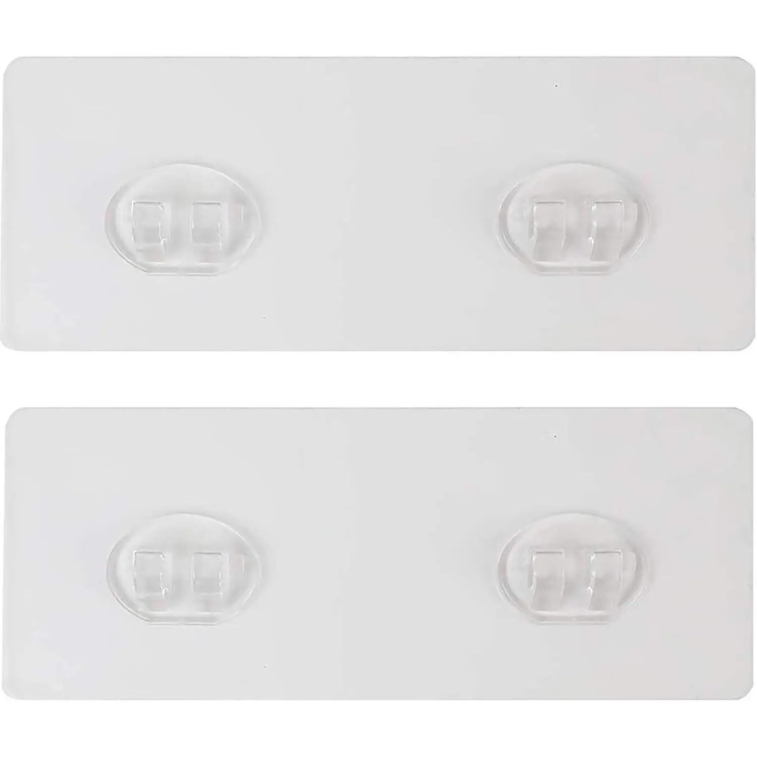Shower Caddy Adhesive Replacement Stickers Sticker Shelf Basket Strips Suction Hooks Large Strong Hook for Bathroom Storage Corner Transparent Shelves Wall Mount 2 Hooks 6 1/2"
