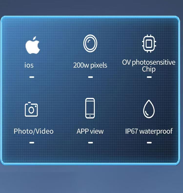 Nfutreon HD Endoscope Camera with Light 4.3" Screen Waterproof Snake Scope 16.4FT Extra Long Cable for Cars Pipes Home Repair Automotive Scan Tool