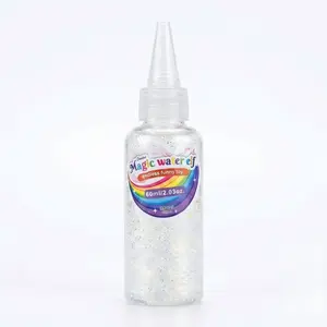 Magic Water Sprite Accessory Gel Glitter Wind 60ML, Flash Powder Refill Pack, Children DIY Craft Toy, Fun Creative Activity Kit