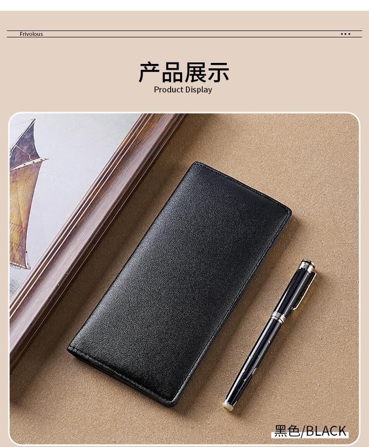 10 Card Slot Slim Long Wallet for Men – RFID PU Leather Bifold with Hidden Cash Compartment, Minimalist Lightweight Wallet for Everyday Carry, Trendy Design la