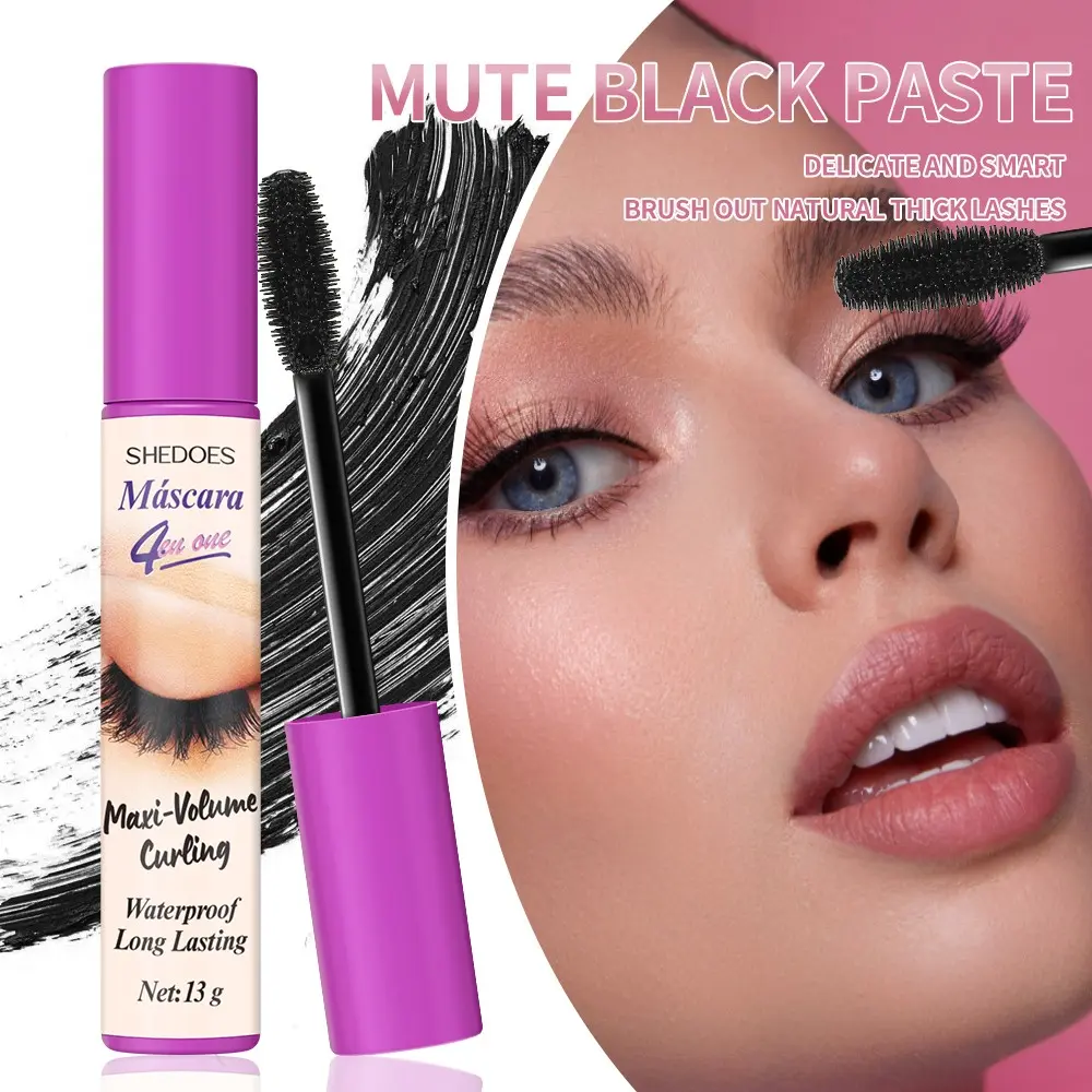 Big Eye Mascara for Lengthening and Thickening, Waterproof and Smudge-Proof Eye Makeup, Curled Definition for Stunning Lashes, Waterproof Curling Mascara
