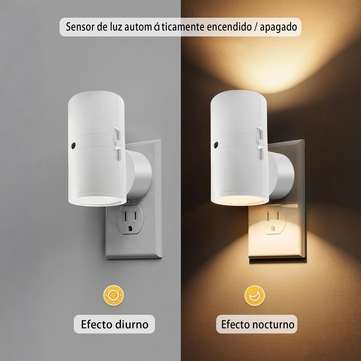 Wall Mounted LED Night Light, Smart Light Control Sensor Night Light, Plug-in Night Light for Bedroom, Bathroom, Hallway, Chill Room Furniture, Prince Room