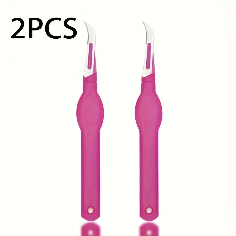 2pcs Sewing Seam Ripper with Plastic Handle, Thread Cutter for Sewing Handicrafts, Ideal for Needlework and Efficient Sewing Tasks