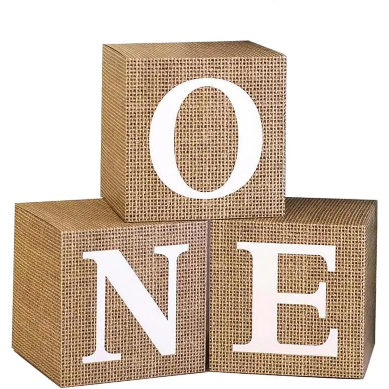 Paper Printed Burlap Balloon Boxes for 1st Birthday Party Decorations, Baby Girl Boy First Birthday Supplies, Photoshoot Props Backdrop, 1st Anniversary DecorationsGift