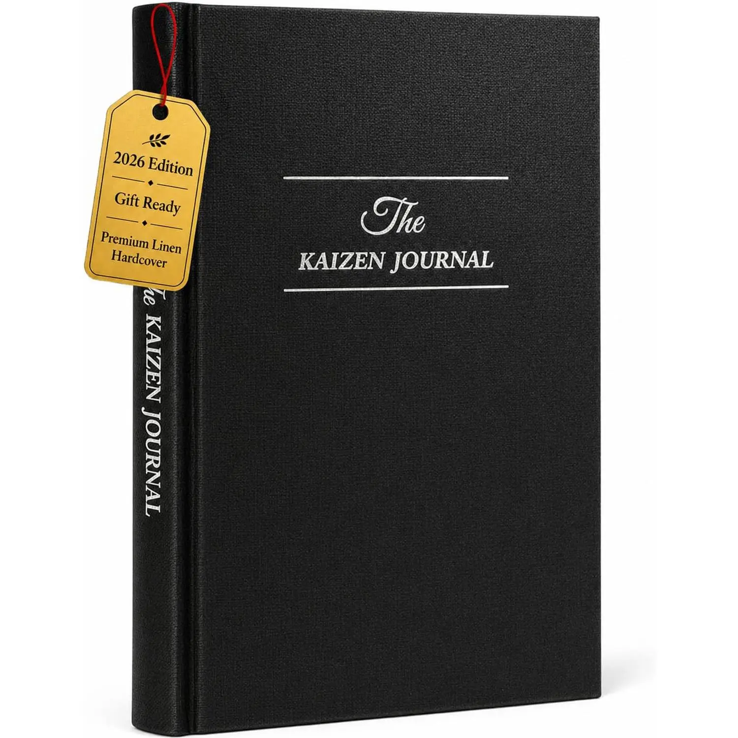The Kaizen Journal for Self Improvement – Undated Daily Planner & Habit  for Men & Women, Productivity, Focus & Mental  – 24-Week Goal Planner with - Box (Black)