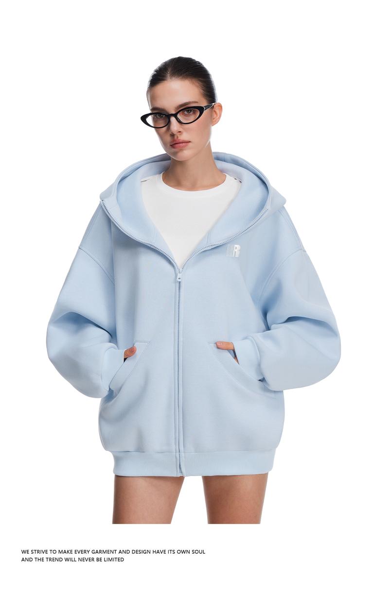 FDR Big Hood Eases Social Anxiety Hoodie High Neck Oversized Unisex Embroidered Letter Fall Cardigan Zip Up Suitable Menswear Womenswear Sweatshirt Pullover Heavyweight #Mentalhealth Tops Casual #valentinesday #tiktokshopjumpstartsale #valentinesdaygift