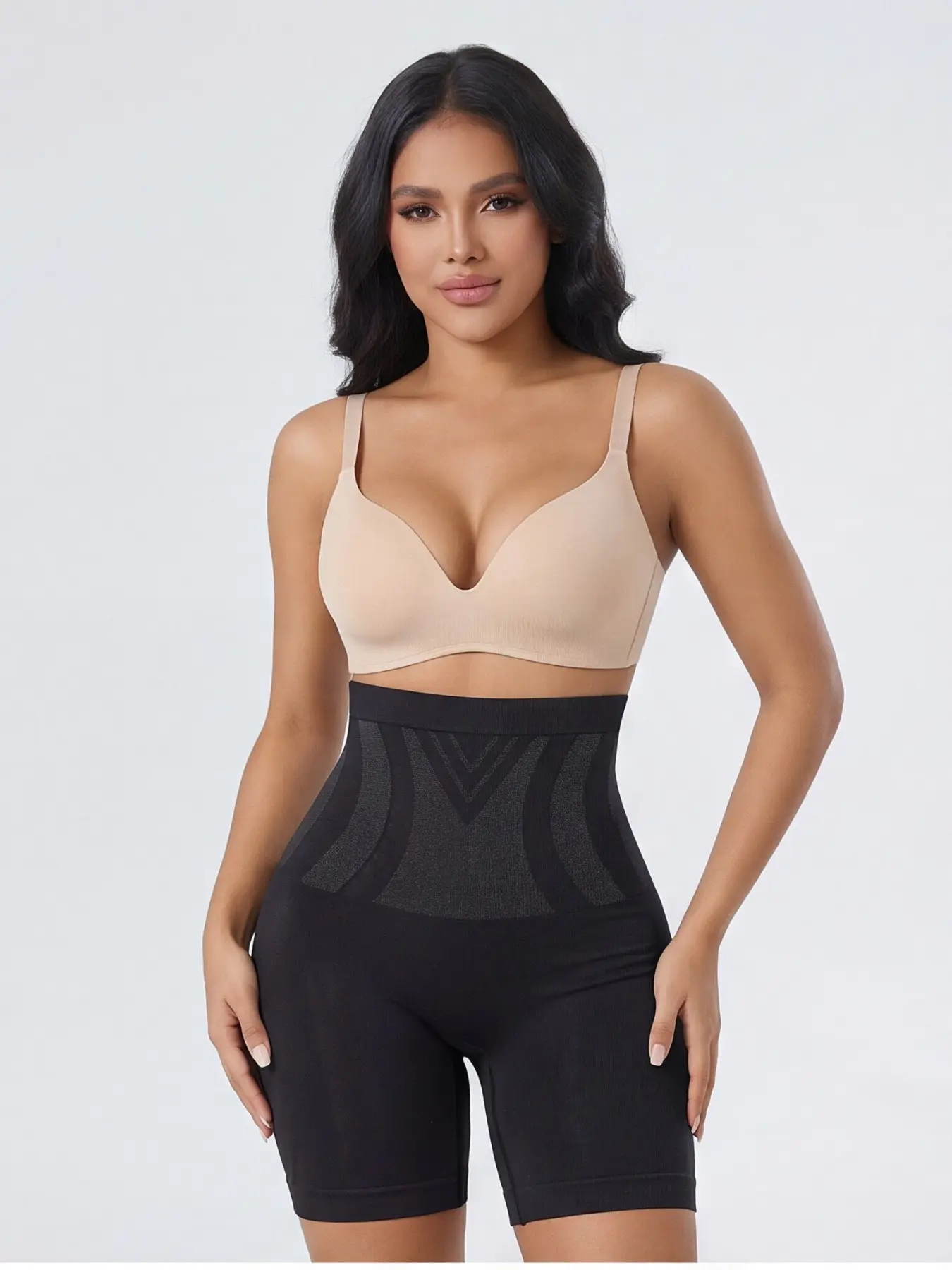 2-Pack Women's Plus Size High-Waisted Shapewear Pants, Seamless Tummy Control Butt Lifter, Breathable Lightweight Underwear