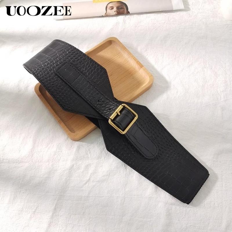 UOOZEE-LIVE Women's Fashionable European and American style belt for women to decorate coats and dresses, belts to tighten waist, elastic waistband for suits