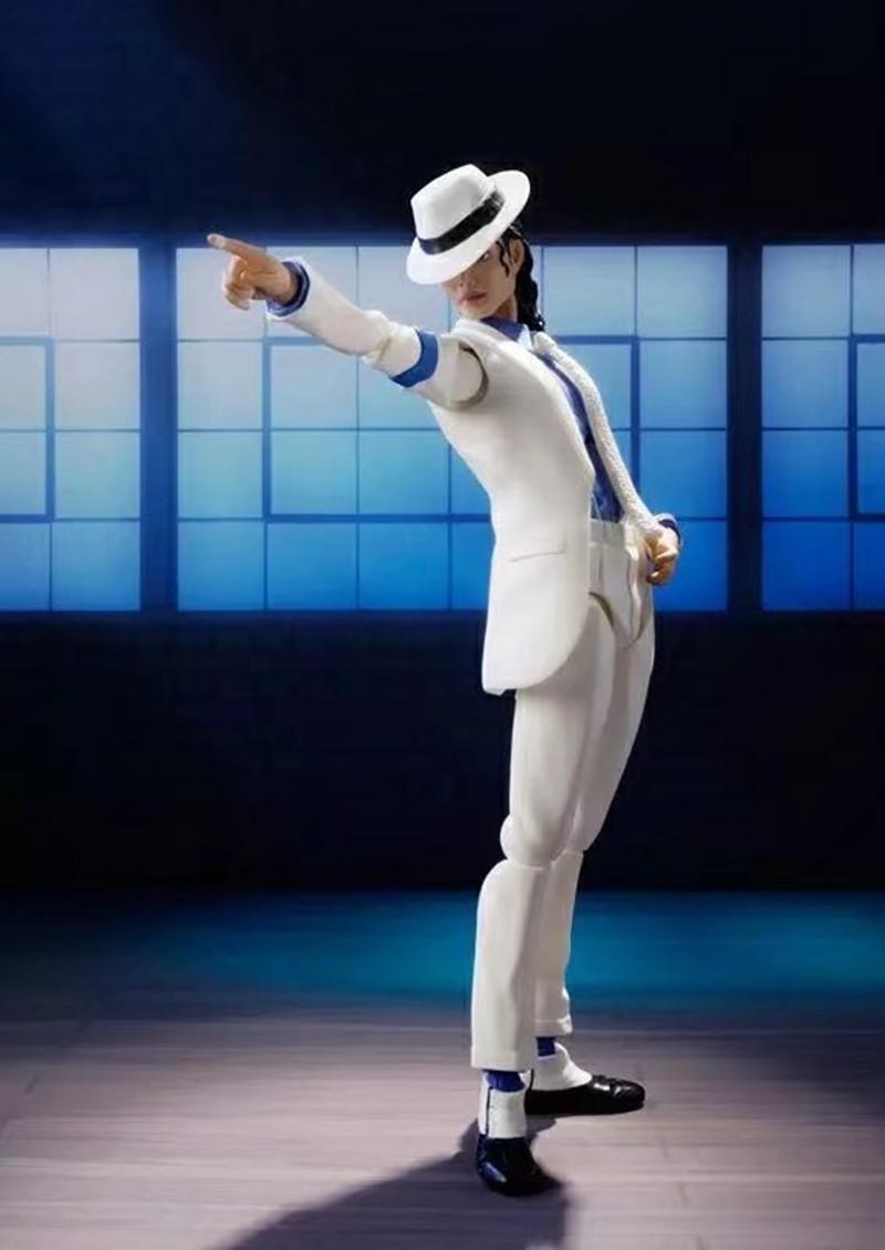 MJ - Jackson Smooth Criminal Moonwalk Action Figure Model Toys Mj Thriller Joint Movable Commemorative Figurine Christmas Gift