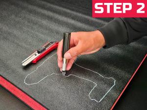 Tool Box Foam 48x16x2 inch 1PC, Foam Inserts for, Polyethylene Sheets for Toolbox Hard Case, Tool Shadow Insert, Kaizen Organizer Sheet, Black with Red