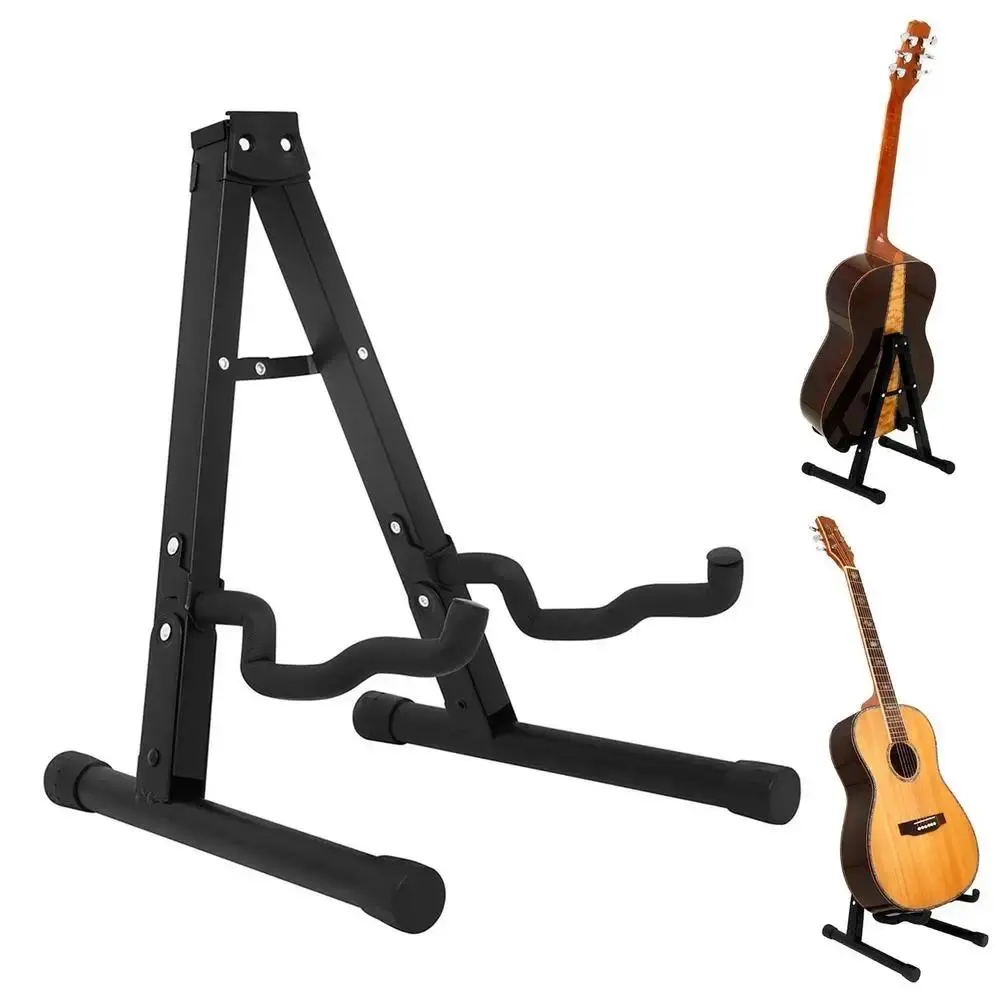 A-Frame Metal Guitar Stand Guitar Stand Universal Bass Electric Guitar Stand Folk Guitar Storage Bracket