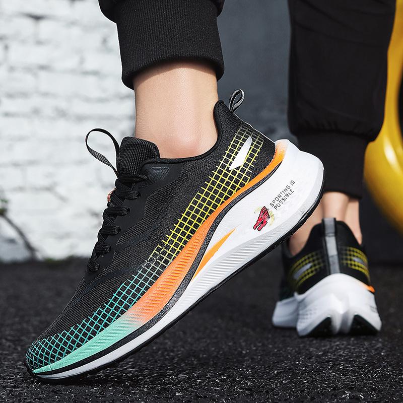 (New)New Four-Season Thick-Soled Sneakers for Men, Large Size Basketball Shoes with Shock Absorption, High-Quality Running Shoes, Casual Comfortable Outdoor Breathable Daily Wear Essential Fashion Shoes