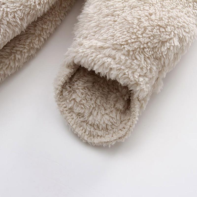 Newborn Baby Boys Girls Winter Jumpsuit Cute Bear Snowsuit Fleece Long Sleeve Footed Hooded Zipper Romper Winter Coat Outwear Warm Outfits