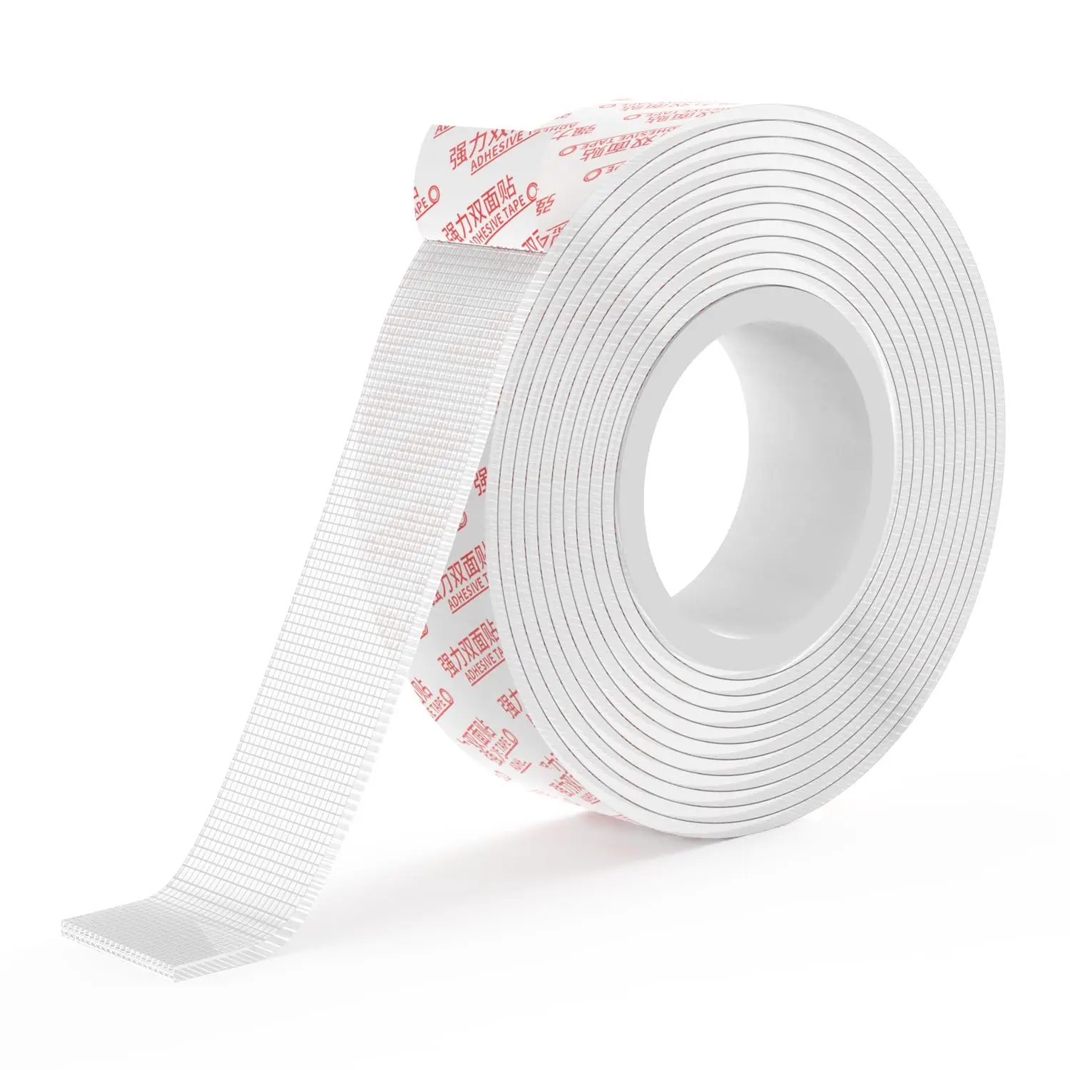 Easy Cut Double Sided Adhesive Tape Heavy Duty with Mesh(1.18 Inch x 9.85FT)  Two Sided Mounting Tape,Removable Clear Double Sided Stick Tape for Walls/Poster/Wall /Craft