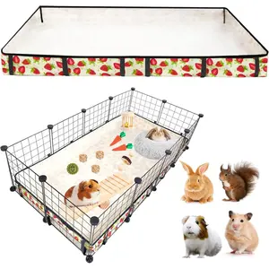 Washable Waterproof Oxford Cloth Cage Liners for Guinea Pig Hamster Chinchilla Hedgehog Rabbit and Other Small Animals 24x48 inches Cage Not Included
