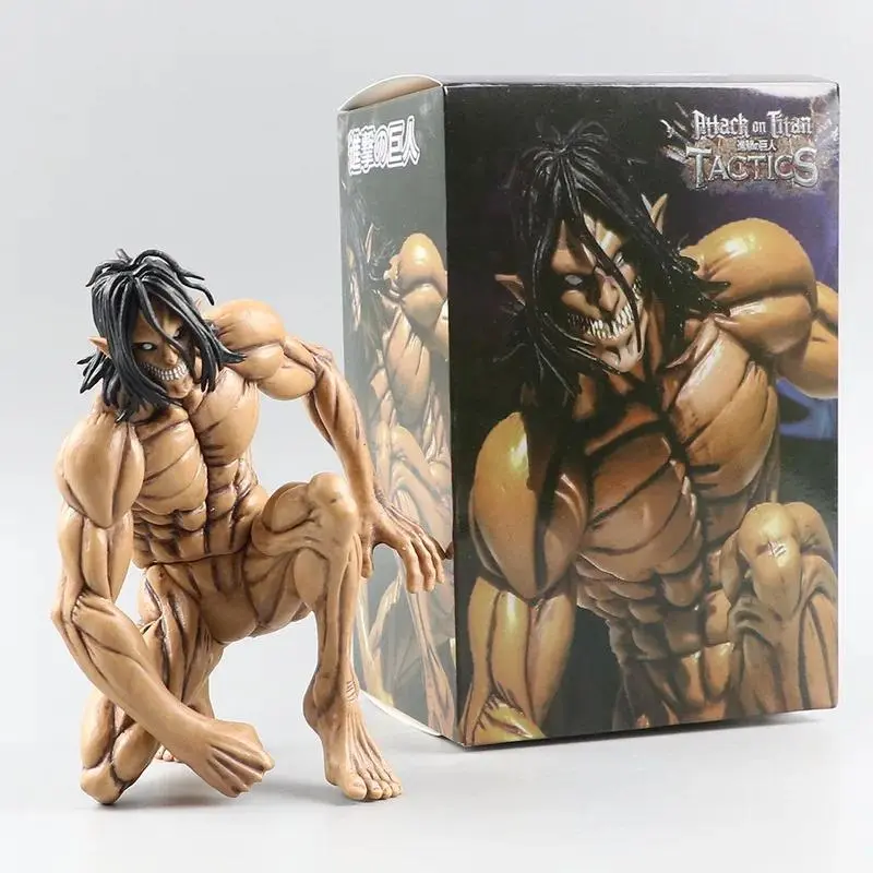 Attack On Titan Eren Jaeger Colossus Form Articulated Action Figure Model Kit Boy Collectible Desktop Ornaments Decor Toys Gifts