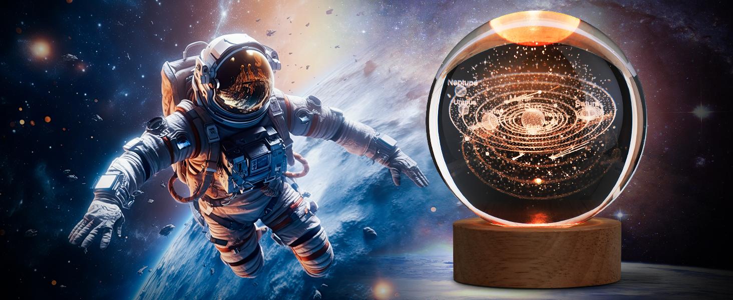 3D Galaxy Crystal Ball Night Light for Gifts with Colorful LED Light Base, Color Changing Light with Remote as a Birthday Gift for Teens Boys and Girls, Galaxy Model 3D Galaxy Crystal Ball Night Light for Gifts with Colorful LED Light Base, Color Changing Light with Remote as a Birthday Gift for Teens Boys and Girls, Galaxy Model