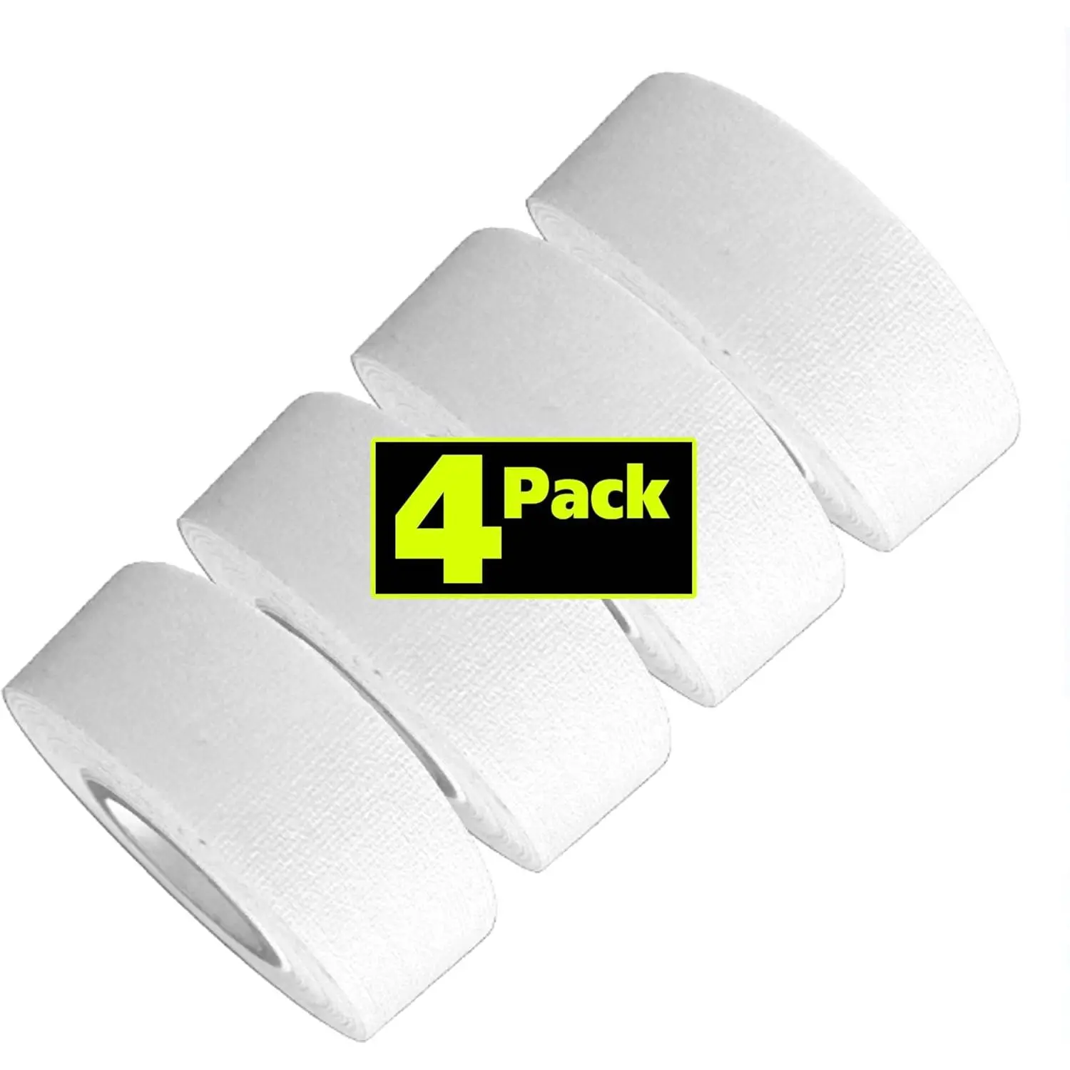 Professional  Grade  Tape - Heavy Duty Pro Gaff Tape - Holds Down Wires Leaves No Sticky  Easy to , Multipurpose (4-Pack s Tape White, 1 Inch x 8 Yards Each roll)