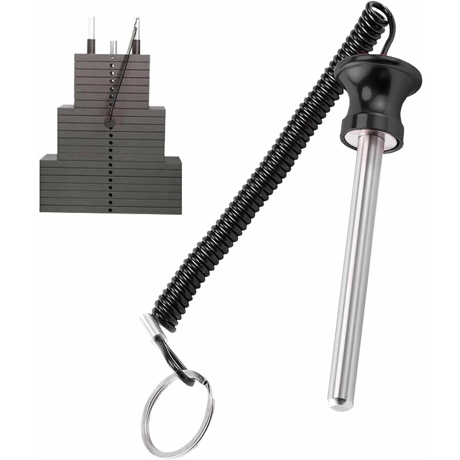 Weight Stack Pin with Pull Rope - Gym Pin for Weight Stack Machines | Commercial &  Gym Accessories |  Weight Pins for Strength  Equipment