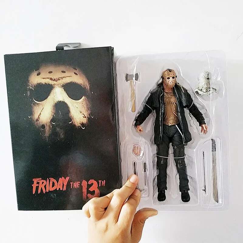 The 13th Figure Toys NECA Friday Freddy Jason Voorhees Blood Action Figure Jason Collectible Model Christmas Halloween Gifts