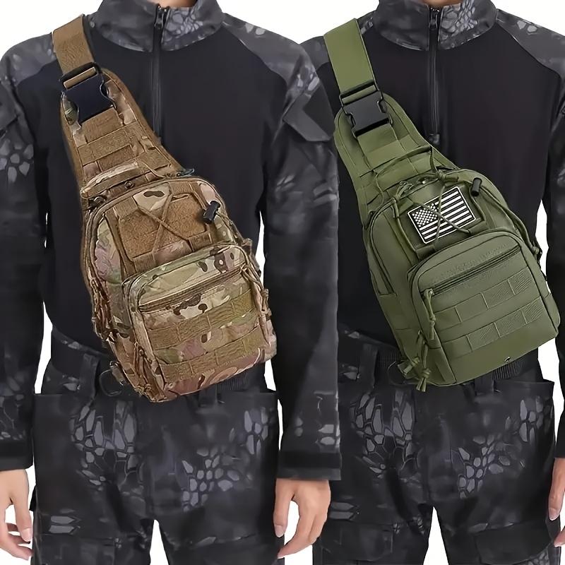 New outdoor tactical chest bag, Oxford cloth, lightweight | multi-function | large capacity, a must-have for men and women hiking, urban exploration, daily commuting, can accommodate a variety of outdoor related accessories, Thanksgiving, Halloween gifts