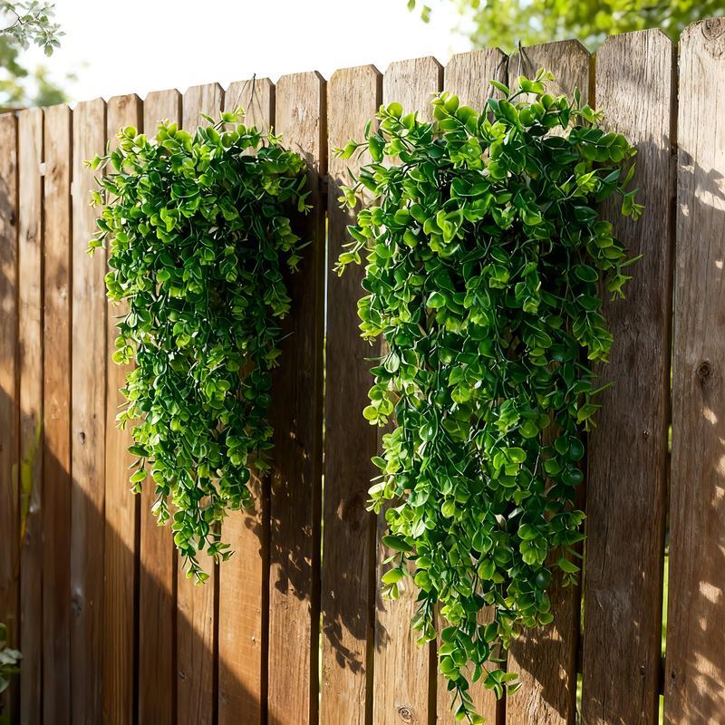 4 realistic artificial ivy vines - UV-resistant artificial hanging green ferns, suitable for indoor and outdoor decoration, wall art, courtyard and porch greening, indoor green decoration | decorative leaves greenery decor